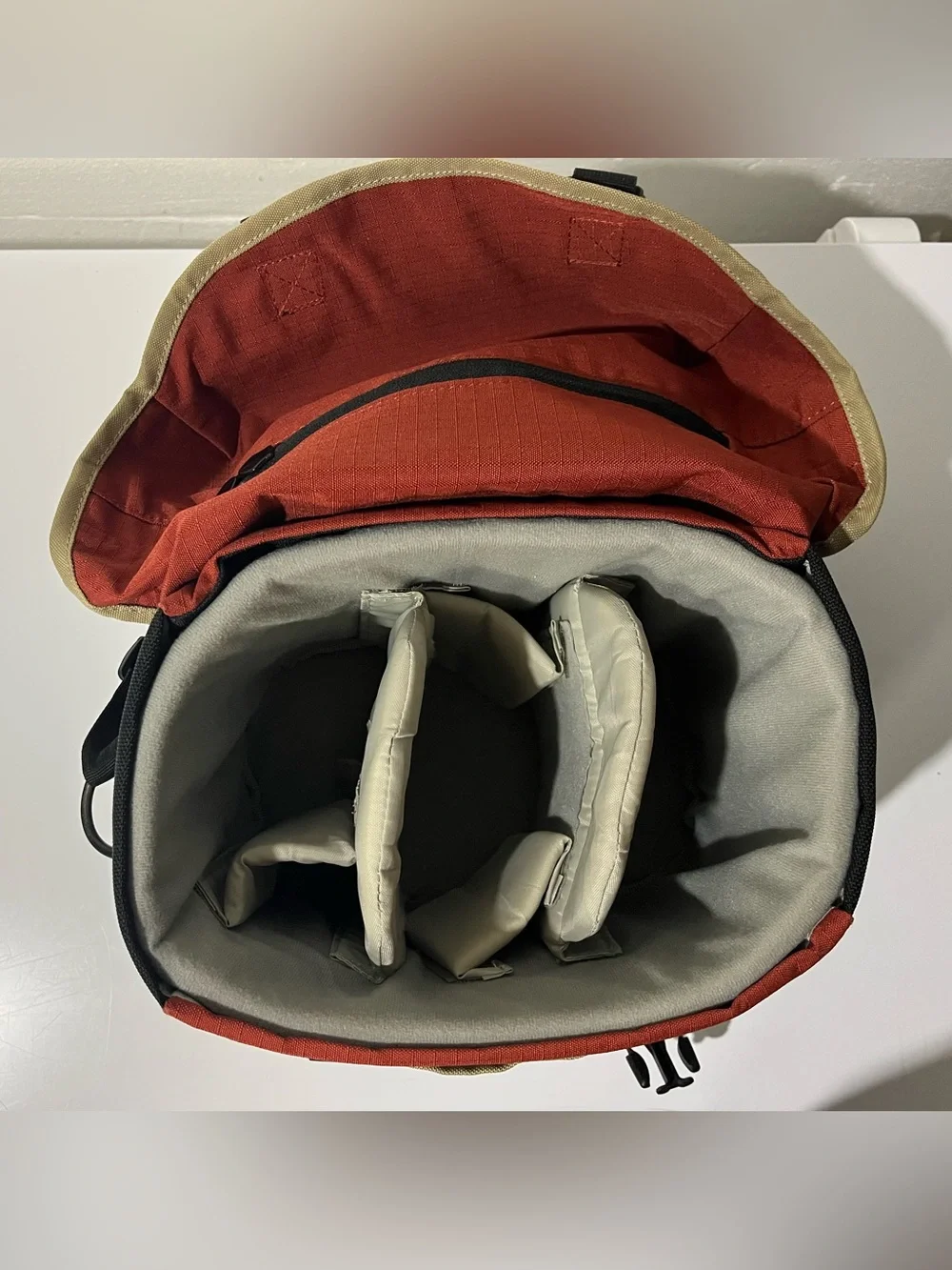 Promaster medium camera case with accessories and organizing pockets, paprika